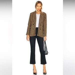NEW MOTHER The Insider Crop Step Fray Jeans in Night in Paris Size 24